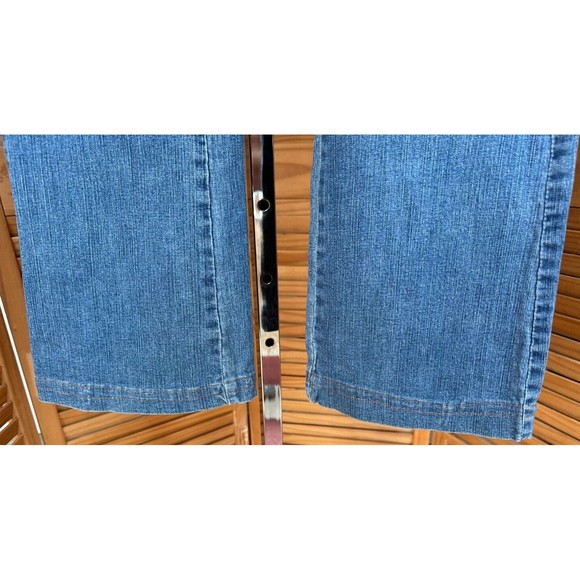 Lee Women's Slender Secret Flap Pocket Bootcut Blue Jeans Size 14 - Picture 5 of 6